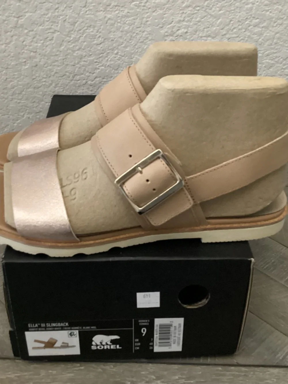 SOREL Ella III Slingback Sandals, size 9